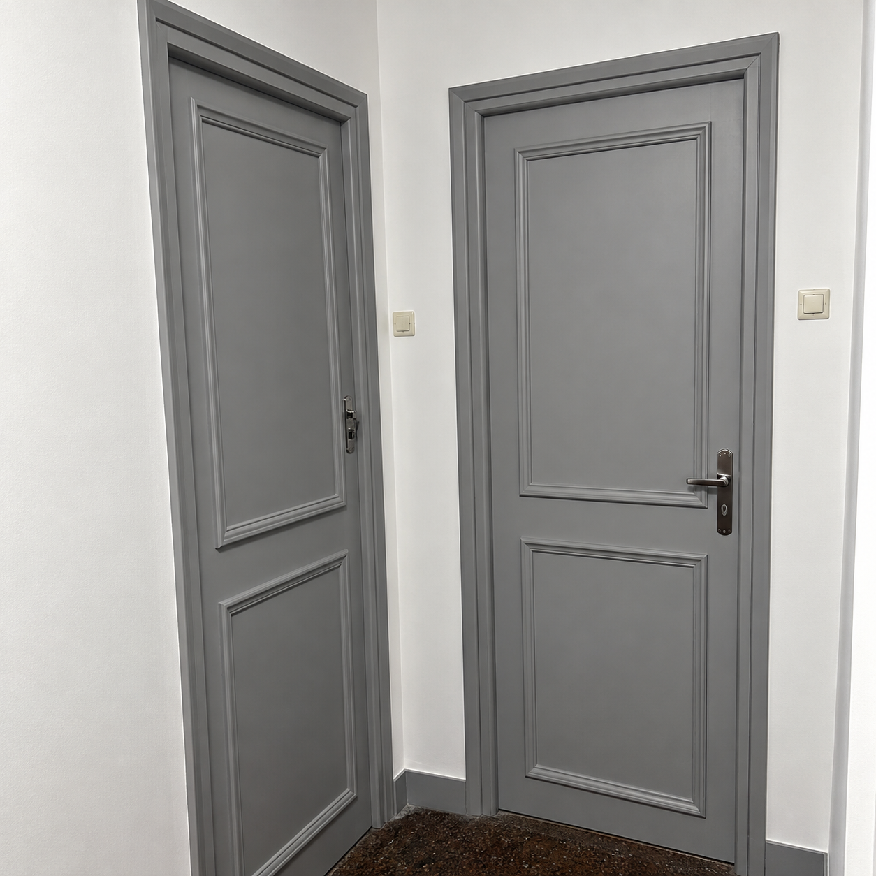Porte et serrure après dépannage
